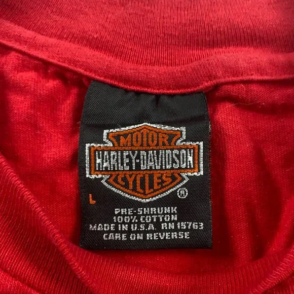 Vintage 90s Harley Davidson Bald Eagle T Shirt Mens Medium Myrtle Beach SC - Picture 5 of 10